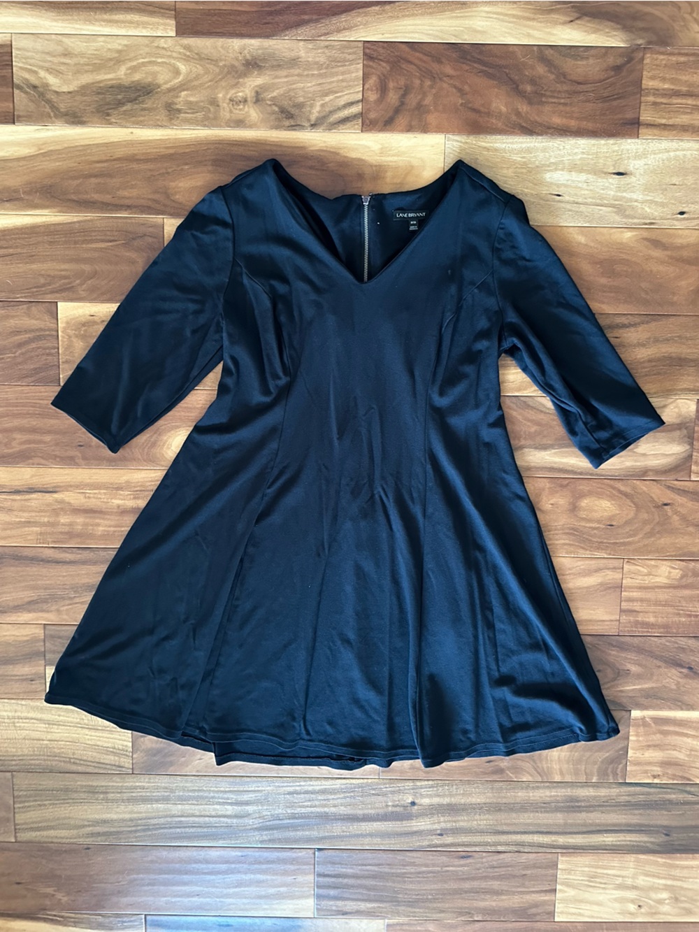 Lane Bryant Black V-Neck Dress size 14/16